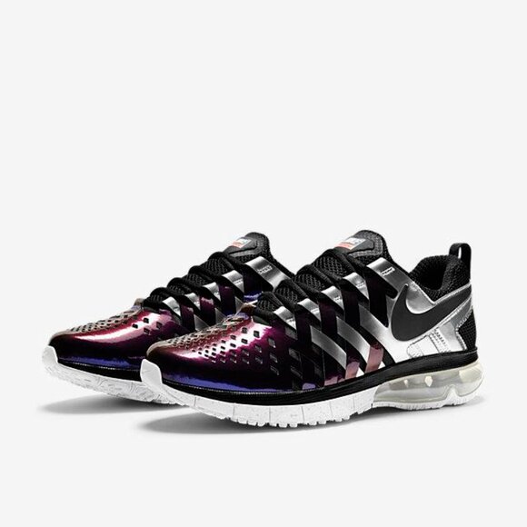 Nike Men's Purple Metallic Fingertrap Max Super Bowl Athletic Sneaker Size 11.5 - Picture 1 of 7